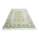 1970s Vintage Turkish Oushak Handmade Wool Cotton Beige Area Rug 161x230