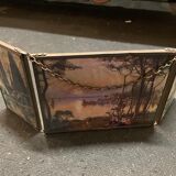 Triptych barber mirror