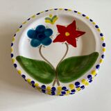 Set of 6 plates De Simone in glazed earth 1970 Italian work