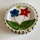 Set of 6 plates De Simone in glazed earth 1970 Italian work