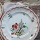 Lot de 6 assiettes à dessert Lunéville décor de fleurs