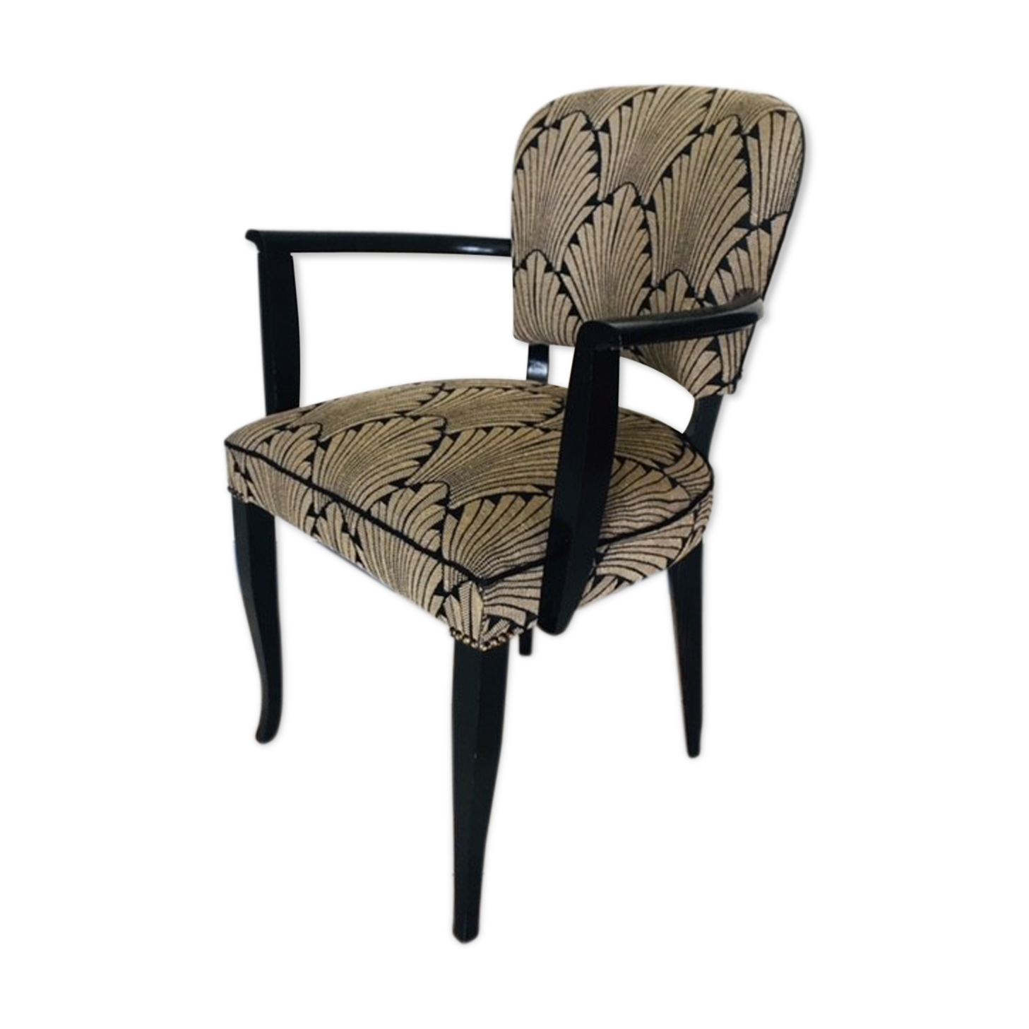 Chair bridge 50s art deco fabric