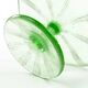 Art Deco cake stand, glass, Ząbkowice, Poland, 1970s