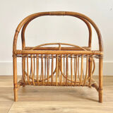 Rattan magazine holder