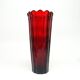 Biedermeier vase, ruby crystal, Bohemia, Czech Republic, 19th century