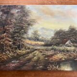 Painting: oil on canvas - landscape