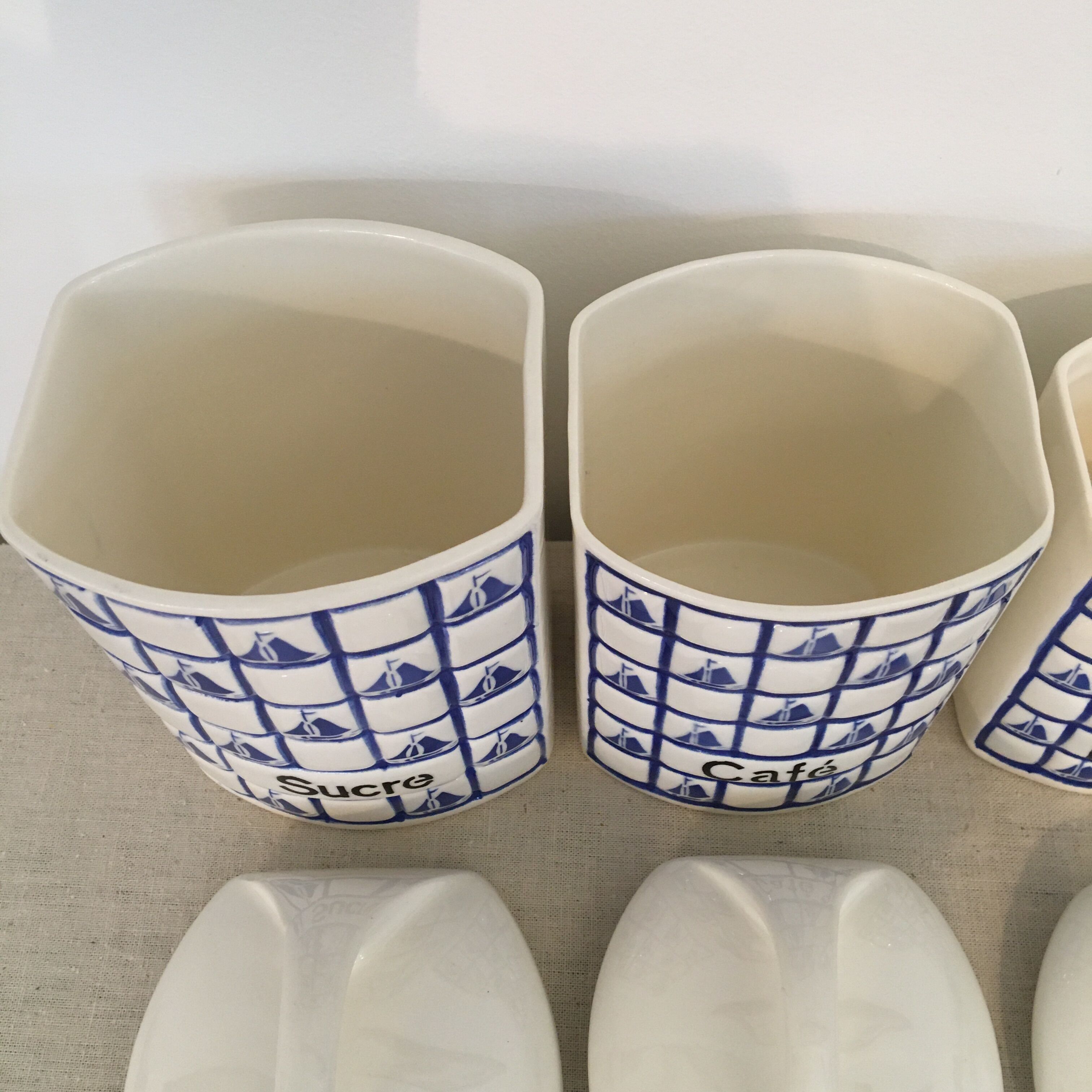 Series cooking spice pots pattern boats 30/40s