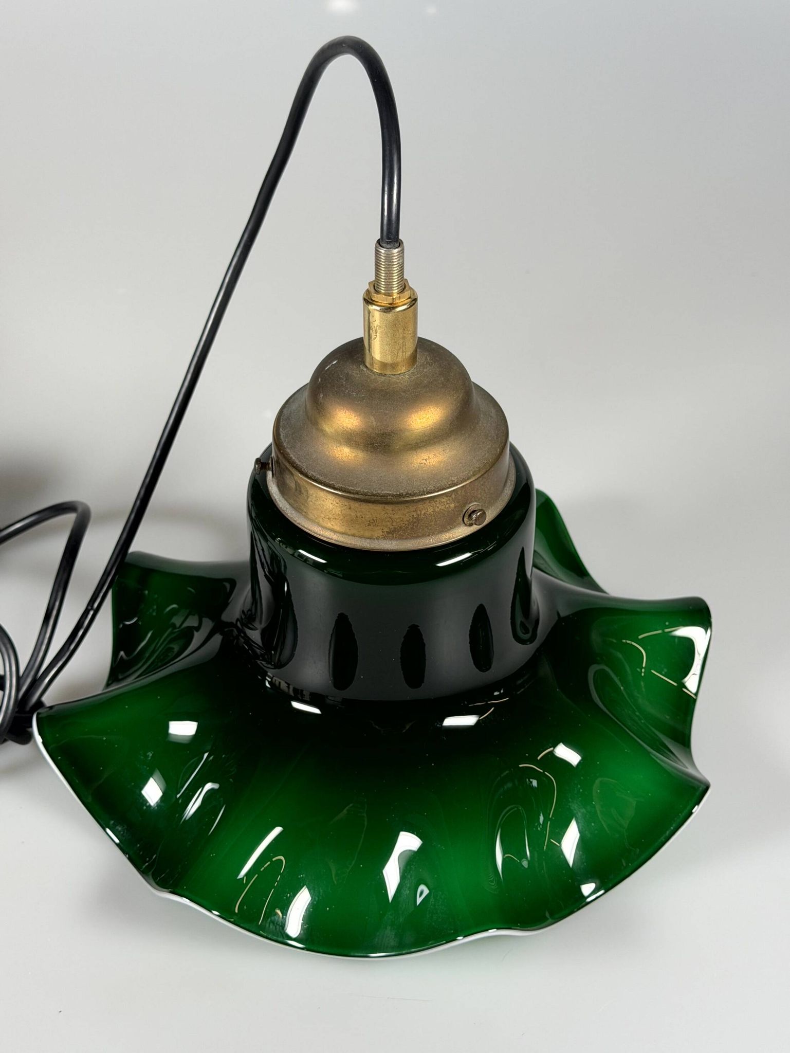 1960s 1970s Hanging Lamp from Peill & Putzler Germany Space Age Design