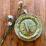 Vintage slurry dish in the shape of cabbage