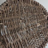 Wicker wastepaper basket