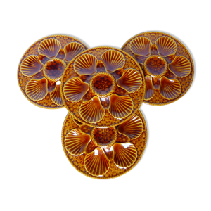 4 assiettes à huitres