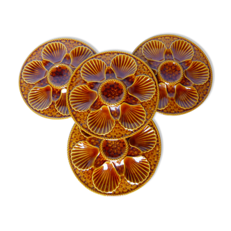 4 vintage oyster plates from Longchamp porcelain 210790