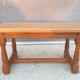 Coffee table with balusters in the manner of farmhouse tables