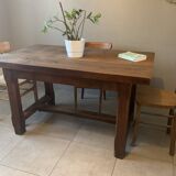 Vintage solid wood farmhouse table.