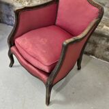 Pair of Louis XV style bergere chairs
