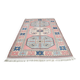 Dusty Pink Turkish Vintage Oushak Rug, 7x9 Area Rug For Living Room