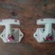 Pair of coat hooks old brothers Chapus limoges