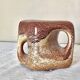Vase Bertoncello ,,Screziato Tabacco » glaçure, cube