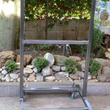 Double-sided workshop mirror on wheels 104x53 cm