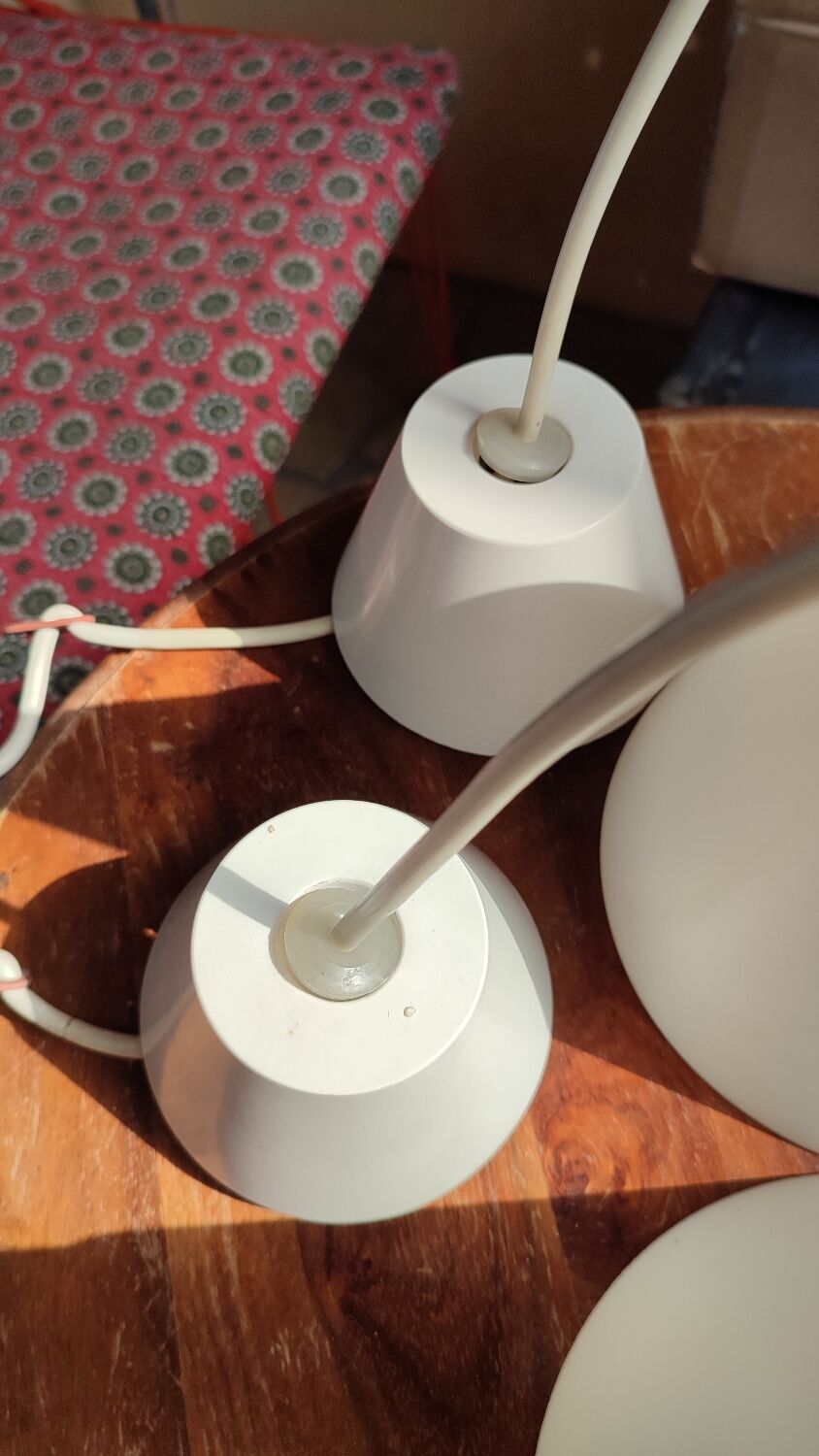 Pair of Scandinavian design pendant lamps