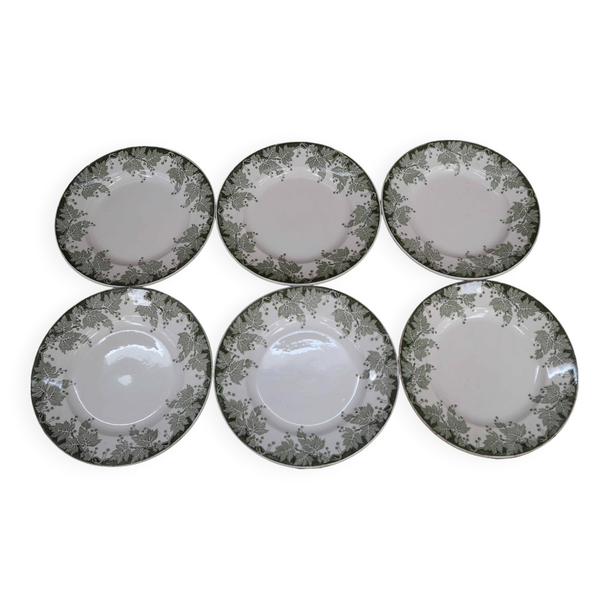 6 Terre de Fer flat plates, Platane St Amand model