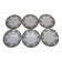 6 Terre de Fer flat plates, Platane St Amand model