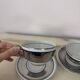 Set of 2 Limoges Chapus et Fils Porcelain Tea Cups and Saucers