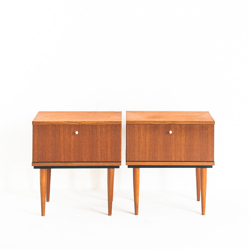 Pair of vintage / Mid Century bedside tables - France, 1960