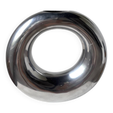 Vase fonte d’aluminium rond boucle