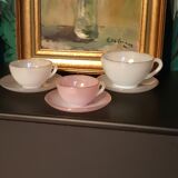 Tasses vintage arcopal modele arlequin