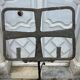 Ancient church lectern, wrought iron music stand