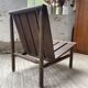 Modernist oak armchair