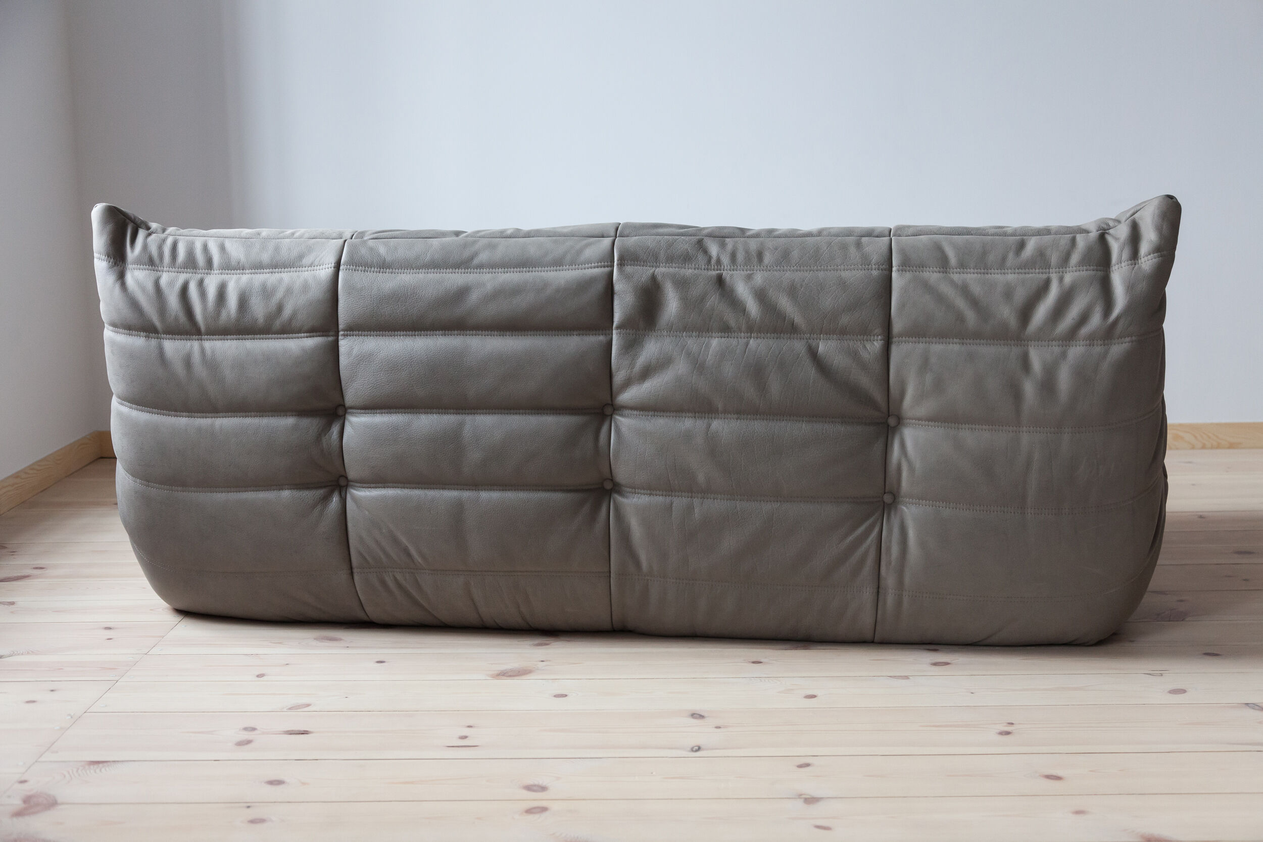 Sofa 3 places leather designed by Michel Ducaroy 1973