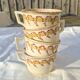 Opaque porcelain cups Gien early 21st century