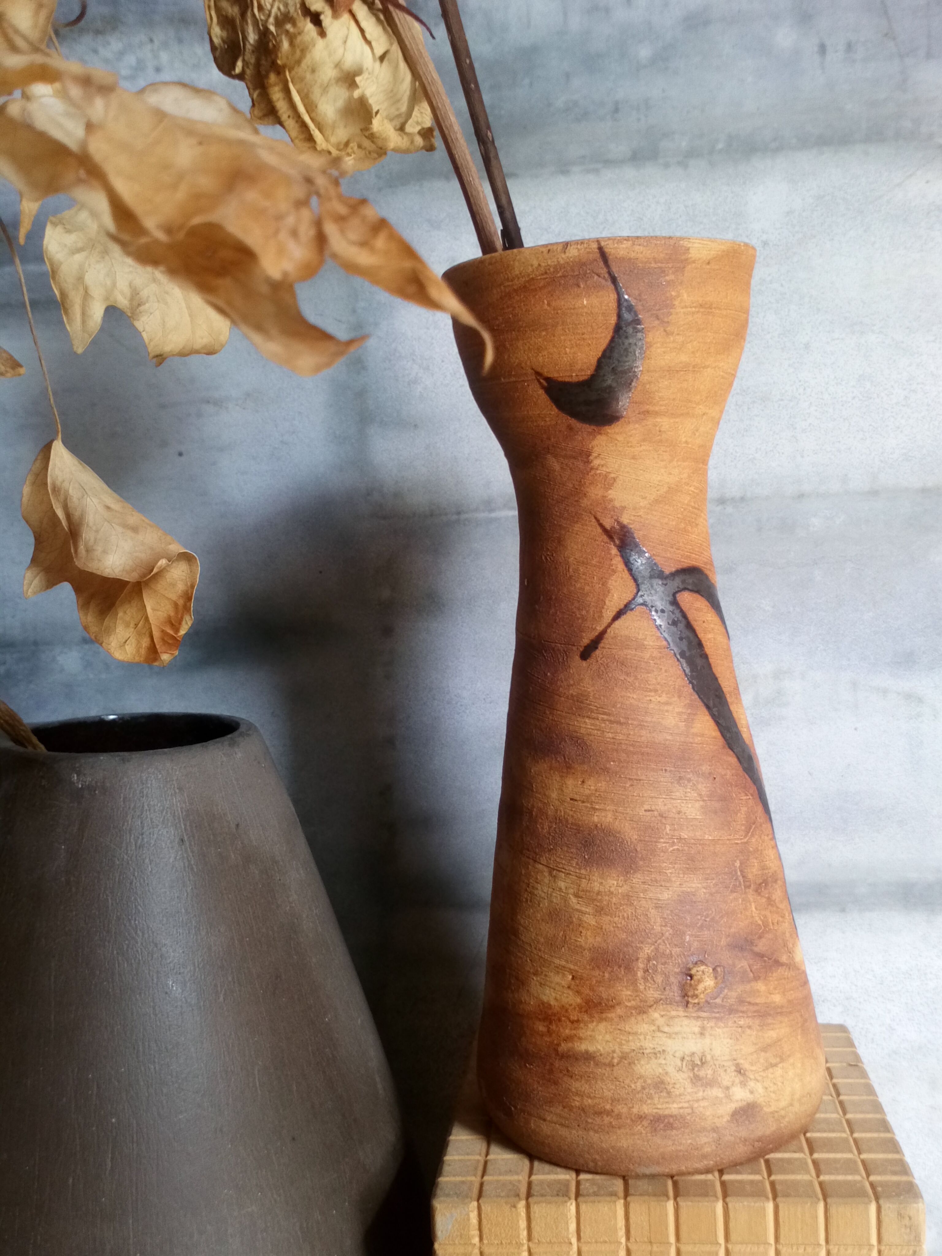 Vase en grès Poterie du Colombier