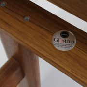 Vintage Glostrup Danish oval extendable dining table solid teak 1960s