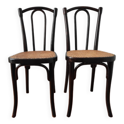 Paire de chaises bistrot Thonet N°56