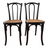 Paire de chaises bistrot Thonet N°56