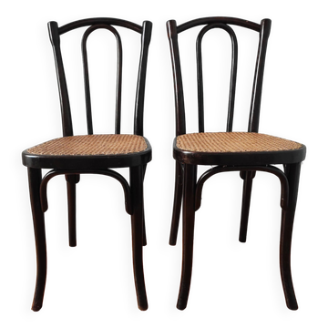 Pair of Thonet bistro chairs N°56