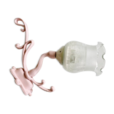 Enamelled cast iron wall lamp