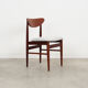Set of three teak chairs, danish design, 1970s