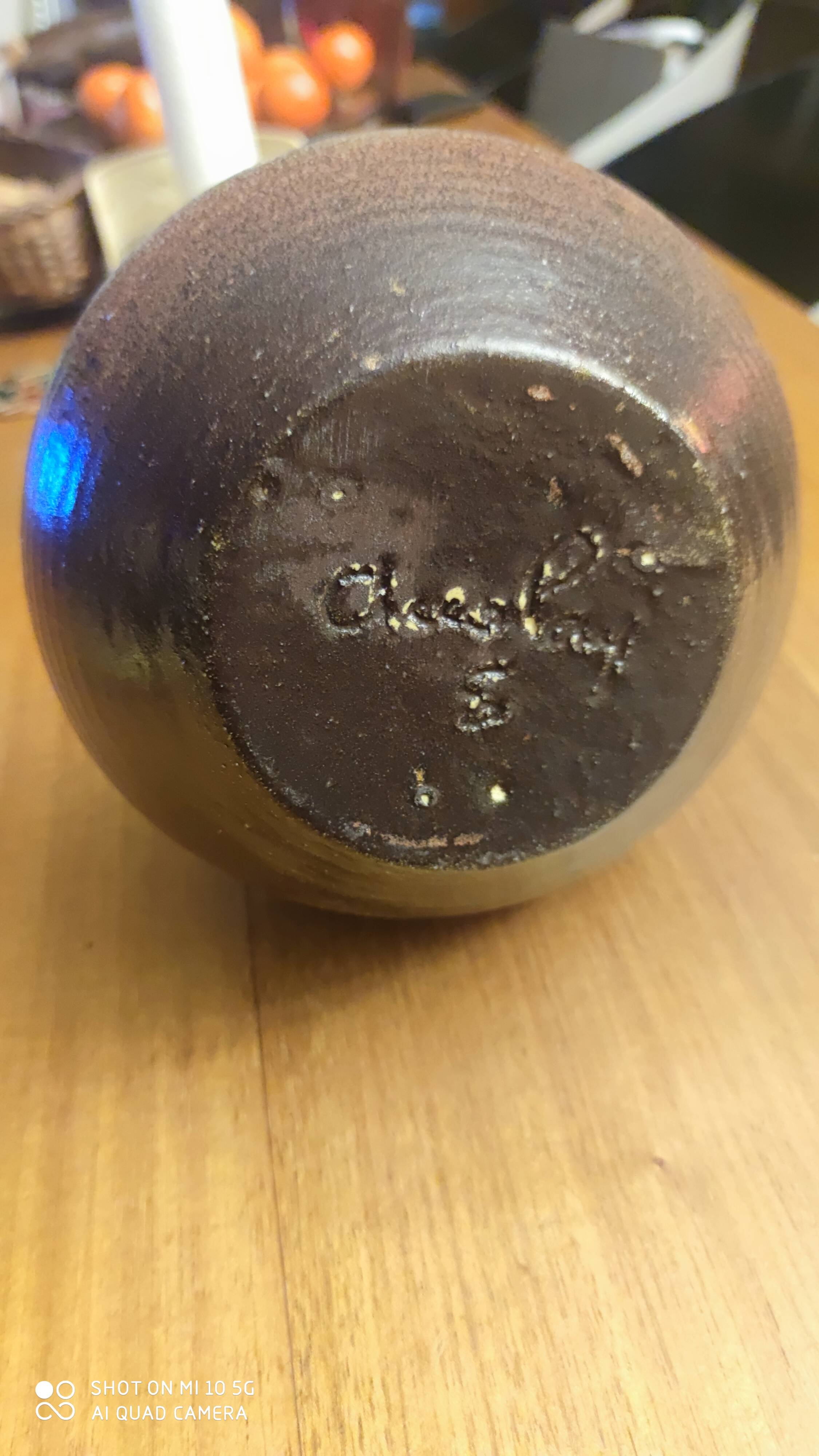 Vase en céramique Accolay vers 1950/60