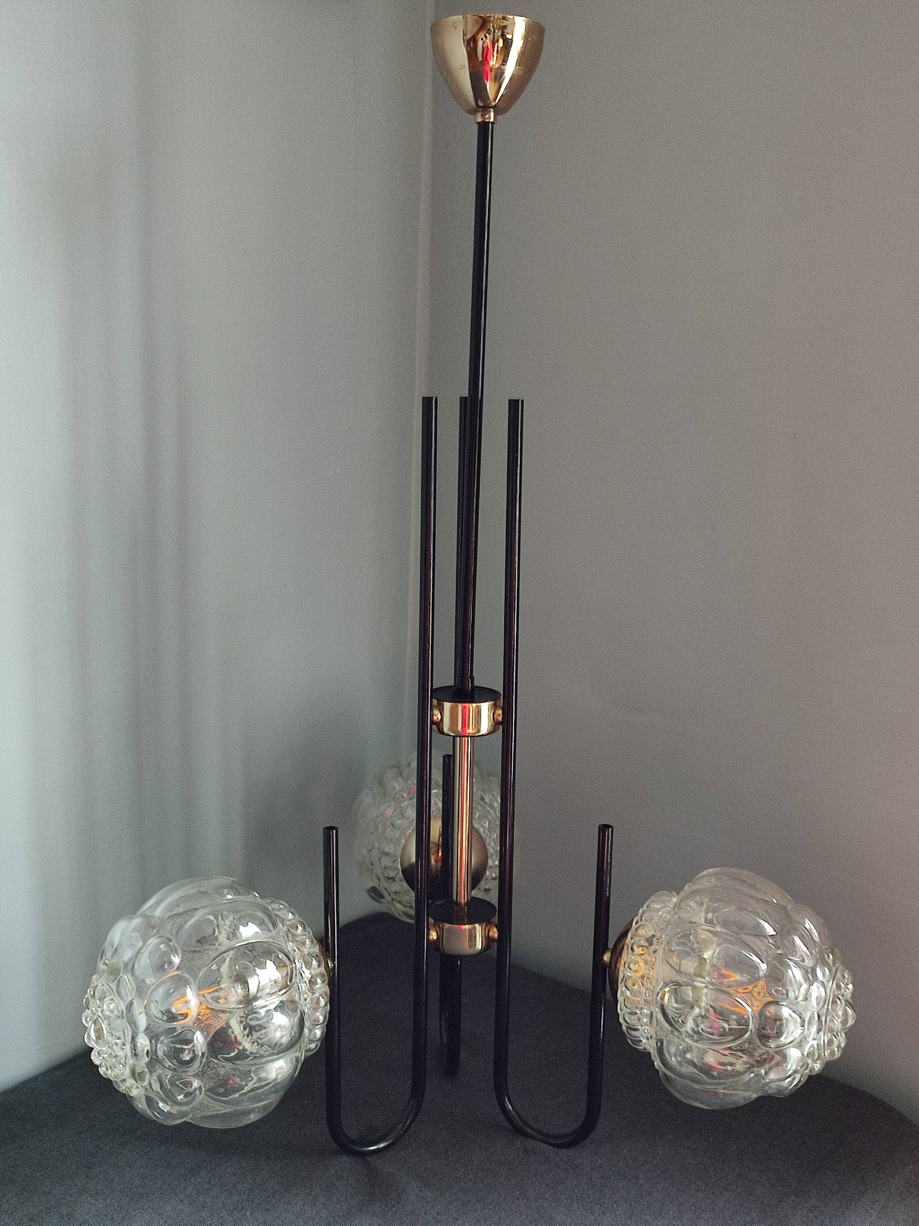 Suspension trois feux vintage