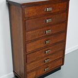 Dutch oak apothecary filing cabinet, 1930s