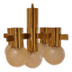 Brass globe chandelier by Hans Agne Jakobsson from the 1960s