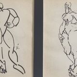 Fernand Léger, Framed typographic reproduction, gilded frame, 39 x 31 cm