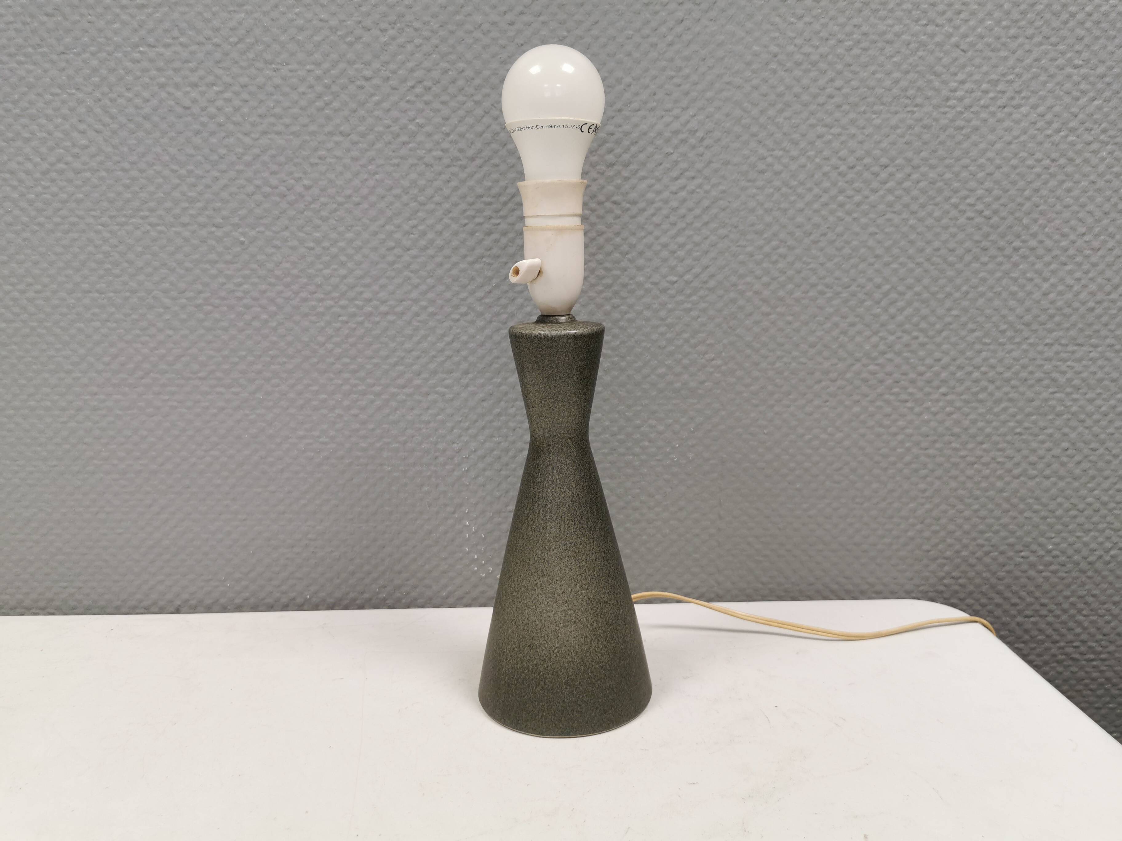 Very beautiful ceramic table lamp. Danish 1970s