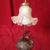 Art deco style brass tulip lamp