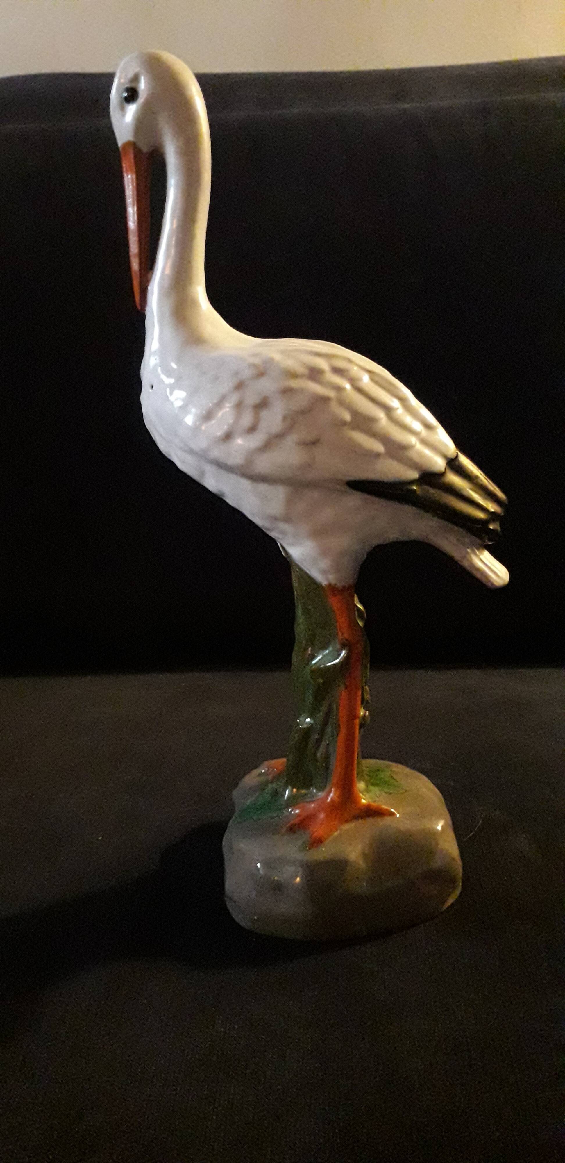 50s ceramic stork