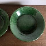Set of 6 Aegitna glazed earthenware plates 1960